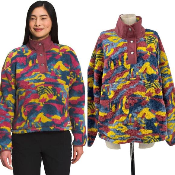 The North Face Printed Cragmont‎ Fleece ¼ Snap Pullover Jacket Size XL - Picture 1 of 16